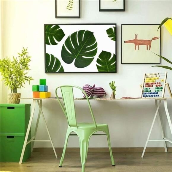 60Pcs Tropical Party Decorations Supplies Tropical Palm Leaves Hibiscus Flower - Picture 6 of 16